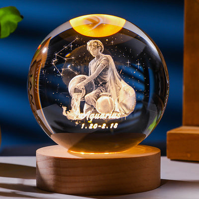 3D Aquarias Zodiac sign