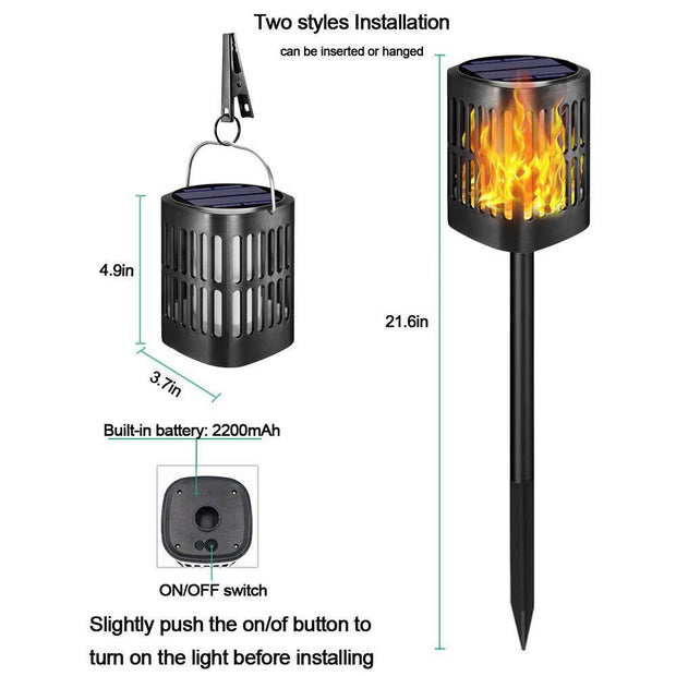 Outdoor landscaping solar power lighting