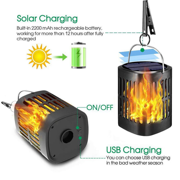 Outdoor landscaping solar power lighting